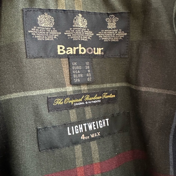 Barbour Quilted Penshaw Wax Jacket Womens US 8 - Picture 4 of 5